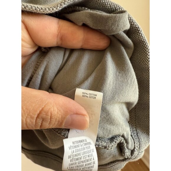 Aerie Trucker Oversized Gray Button Down Shacket Flannel Casual Basics Cotton M - Picture 8 of 10